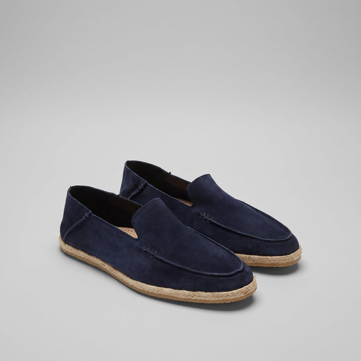 Men's Suede Espadrille Loafers - Summer Slip-On Shoes