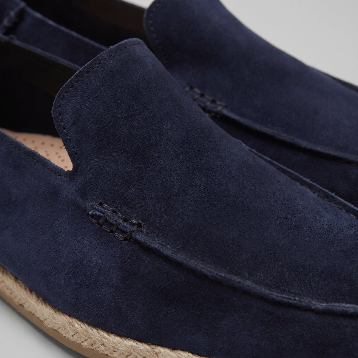 Men's Suede Espadrille Loafers - Summer Slip-On Shoes