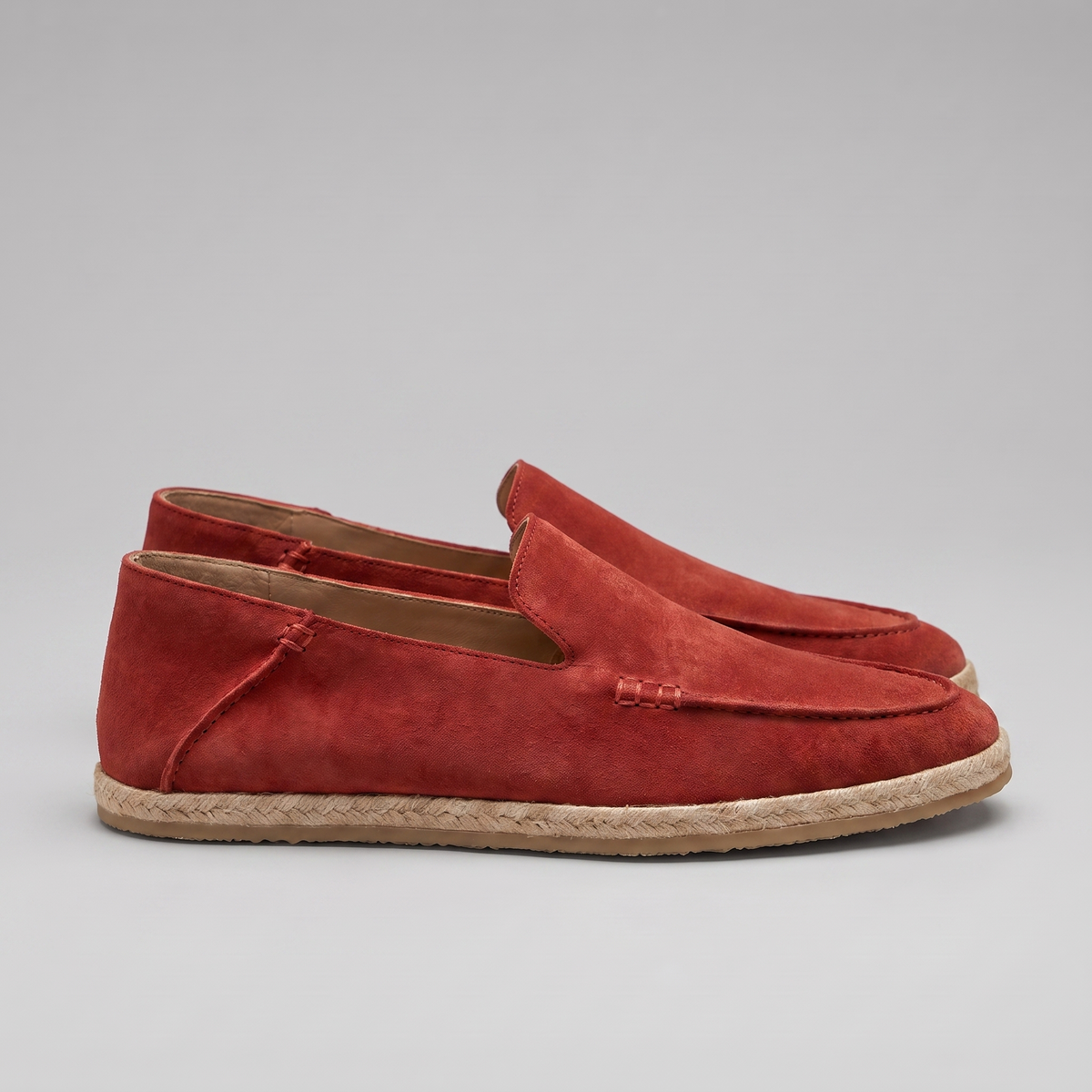 Men's Suede Espadrille Loafers - Summer Slip-On Shoes