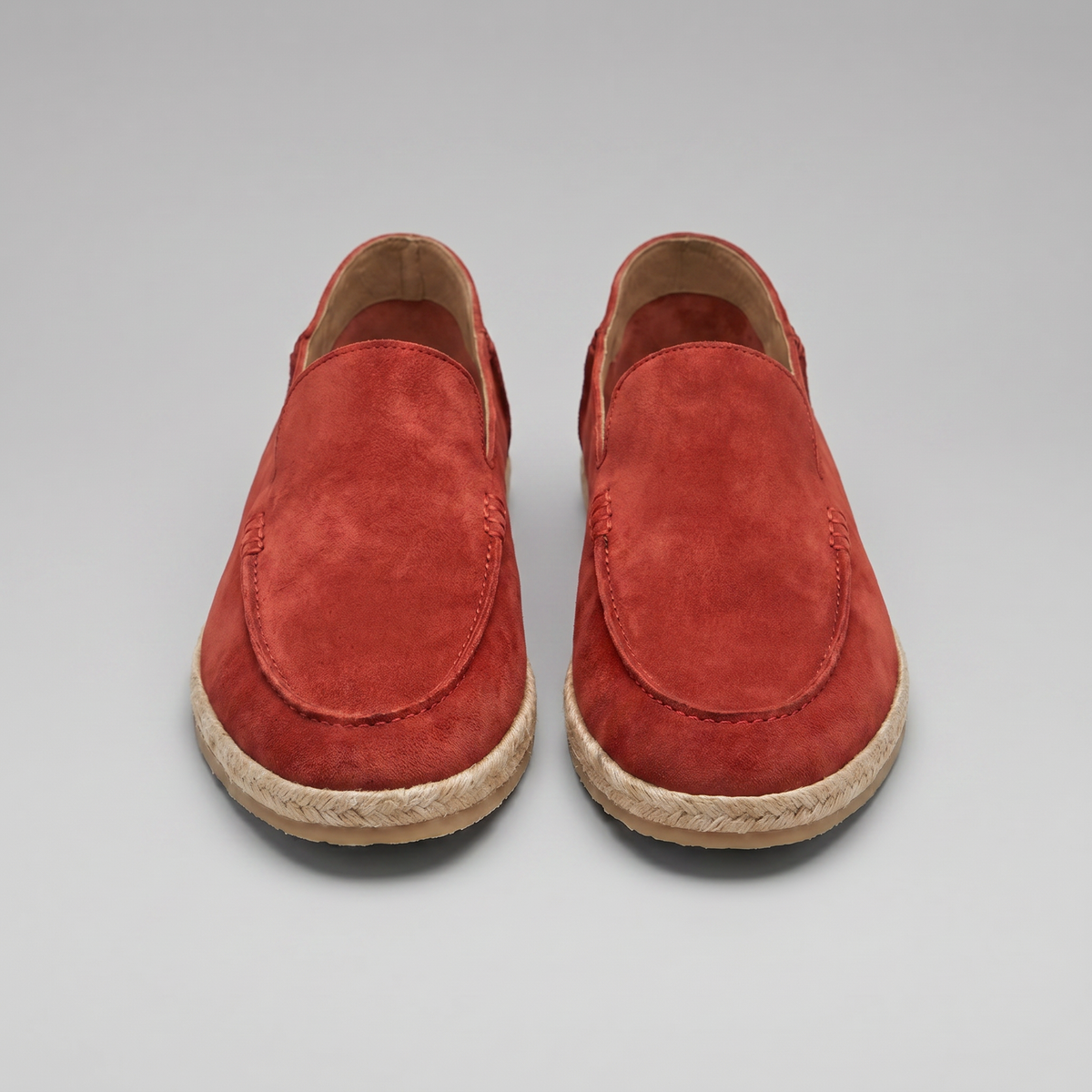 Men's Suede Espadrille Loafers - Summer Slip-On Shoes