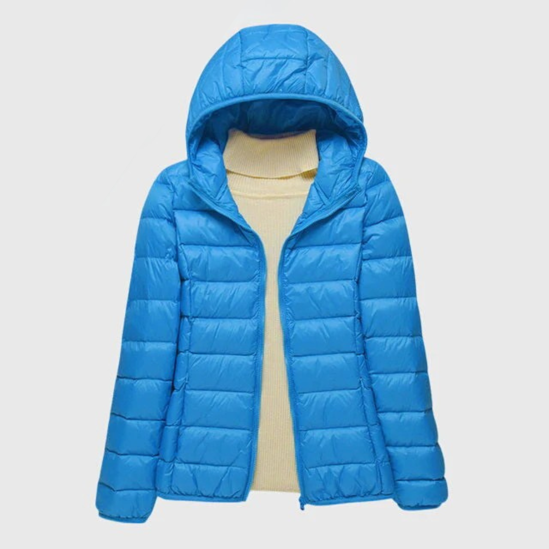 Women's Ultra-Light Quilted Puffer Jacket - Wind & Water Resistant