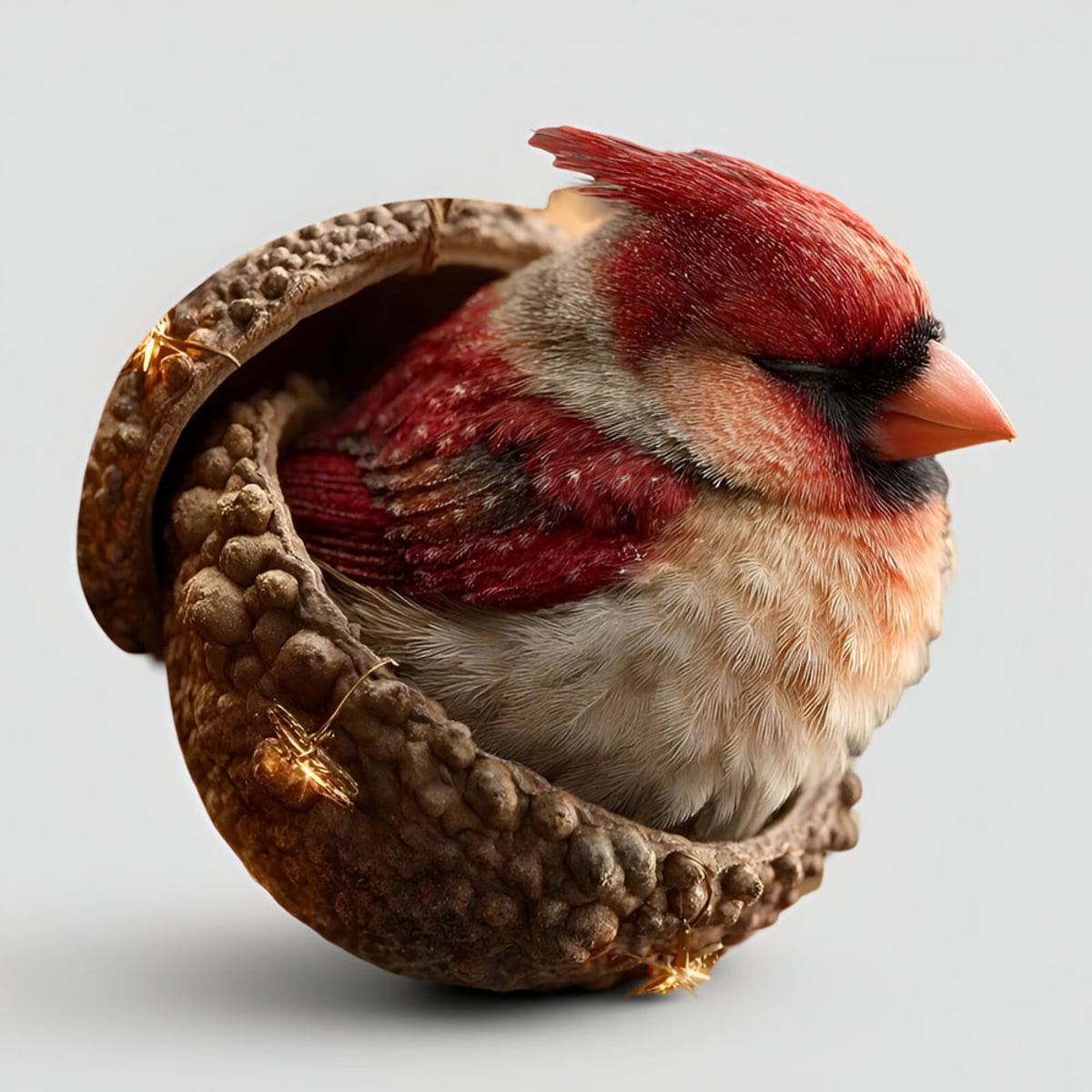 woodland animal acorn christmas tree ornaments