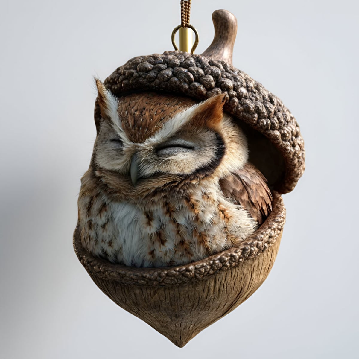 woodland animal acorn christmas tree ornaments