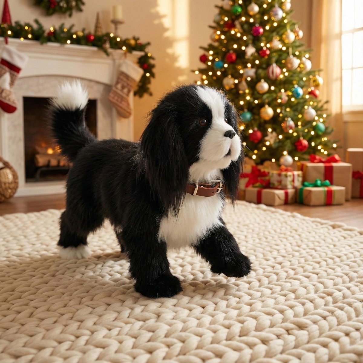 Interactive Walking Barking Dog Toy – Plush Electronic Puppy