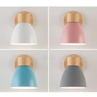 Wall Light for Living Room with Angled Arm and Conical Shade