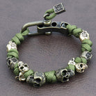 Skull Bracelet Adjustable Alloy Chain - Gothic Style