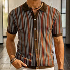 Men's Button-Down Shirt in Organic Cotton Herringbone