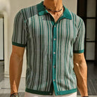 Men's Button-Down Shirt in Organic Cotton Herringbone