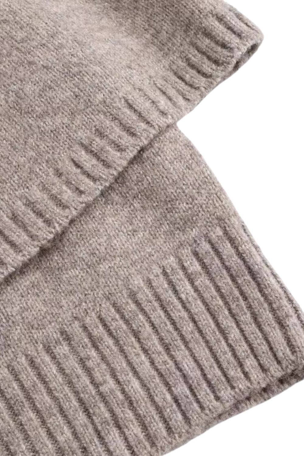 Aurora Poncho | Dames cape-vest met ronde hals en casual stijl