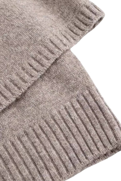 Aurora Poncho | Dames cape-vest met ronde hals en casual stijl