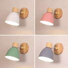 Wall Light for Living Room with Angled Arm and Conical Shade