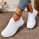 Hanne | Dame Slip-On Sneakers Med Strikkenet Overdel Og Lav Profil