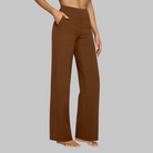 Women's High-Waist Stretch Pants – Soft Comfort Fit Trousers