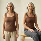 Women's Built-In Bra Tank Top - Soft Stretch Comfort Top