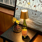 Rechargeable Bottle Topper Table Lamp - Dimmable Cordless LED Light