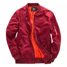 Men's Padded Bomber Jacket with Zip Pockets