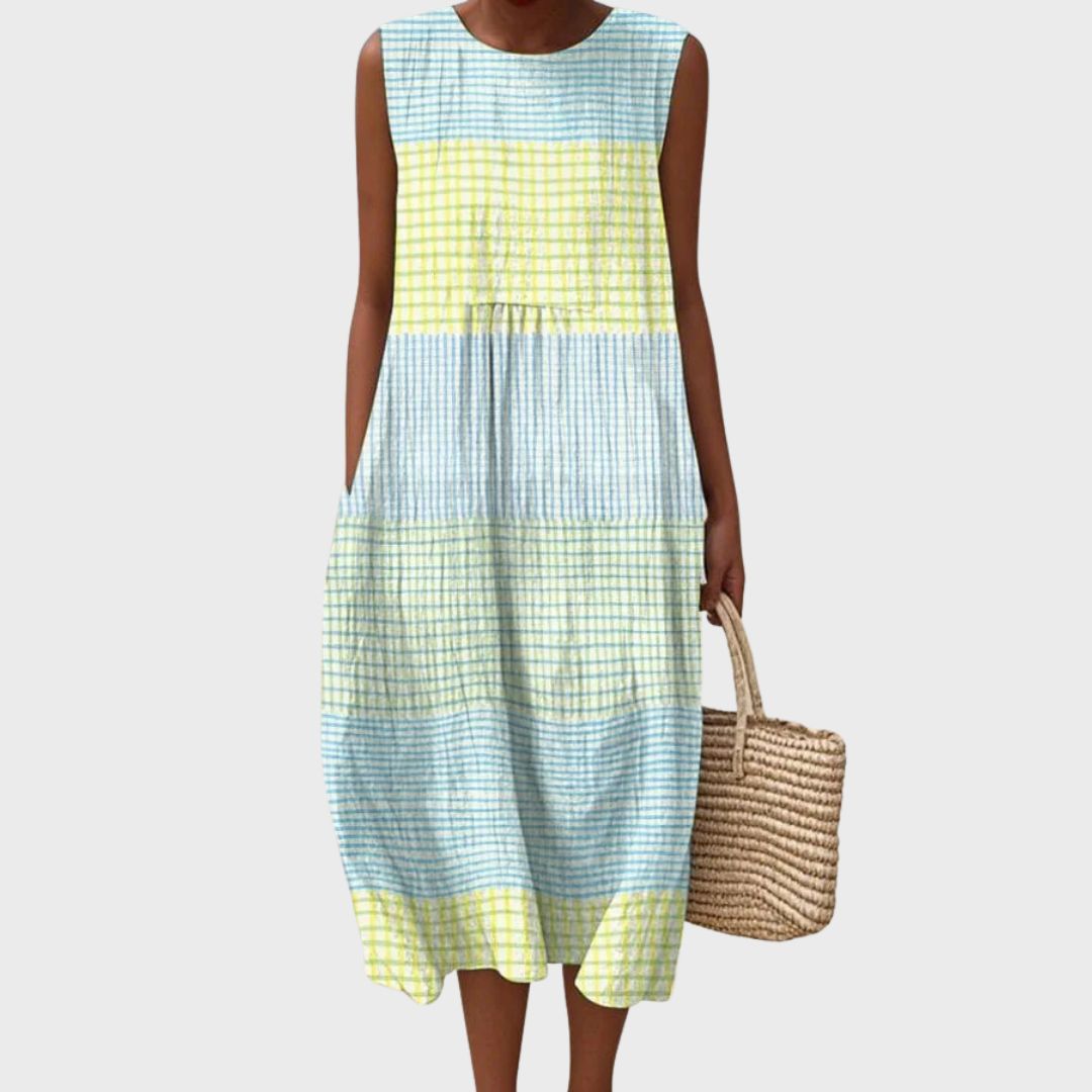 Women's Knee-Length Dress with Relaxed Fit