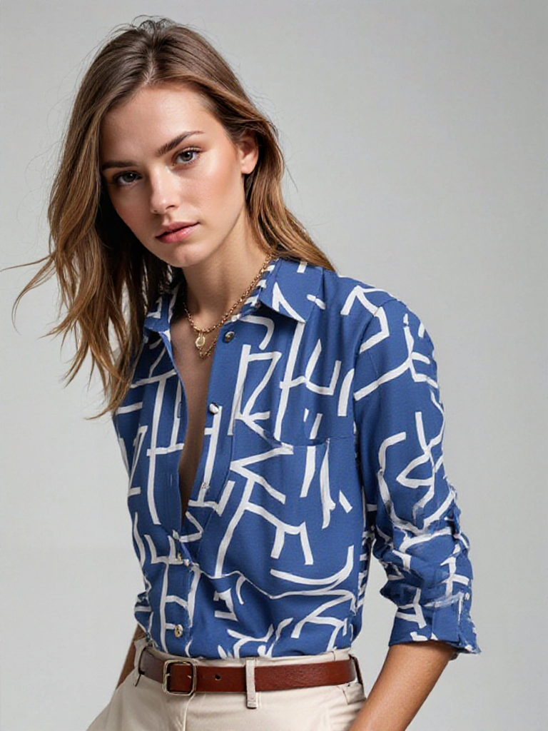 Omslagkraag Blouse | Damesblouse met Tijdloos en Verfijnd Ontwerp