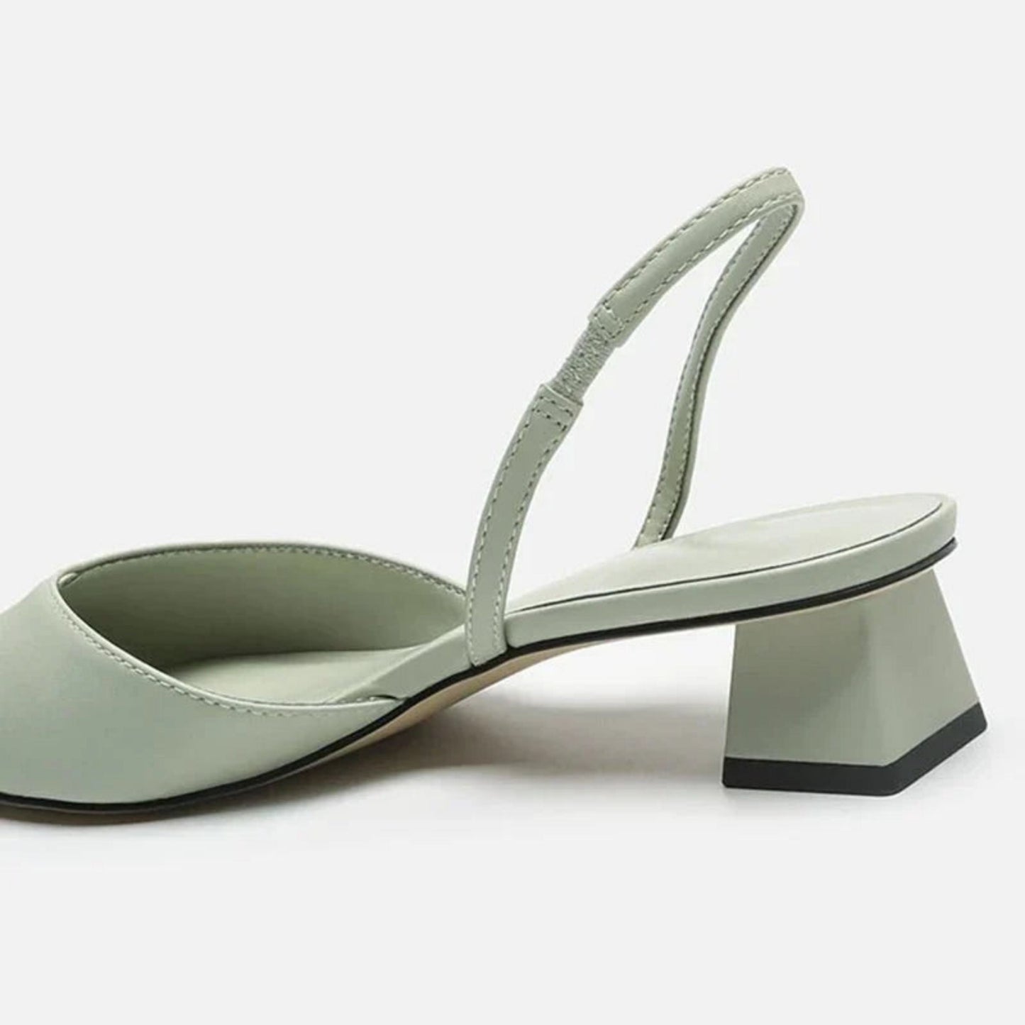 Oussama | Dames slingback pumps met lage hak en spitse neus