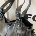 Women's Shoulder Bag in Vegan Leather - Structured Multi-Pocket Design