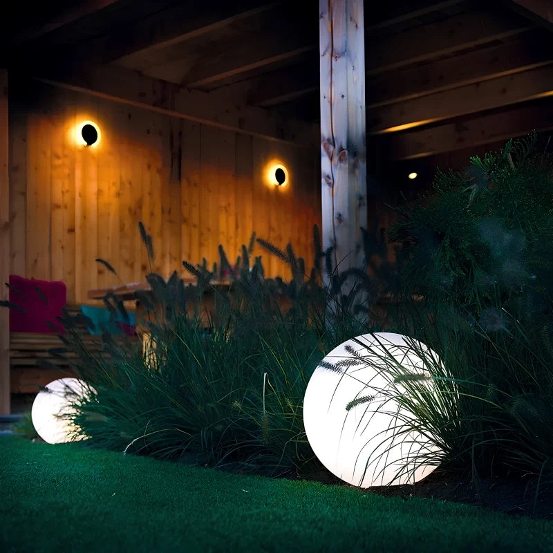 Spherical Outdoor Garden Light with Remote Control - 16 Colours, Weather-Resistant