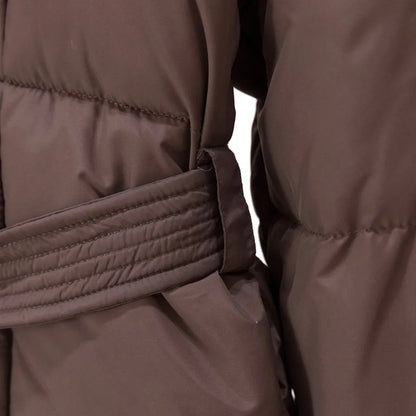 Dames Getailleerde Puffer Parka Jas – Waterafstotend, Effen Winterjas voor Avondkleding