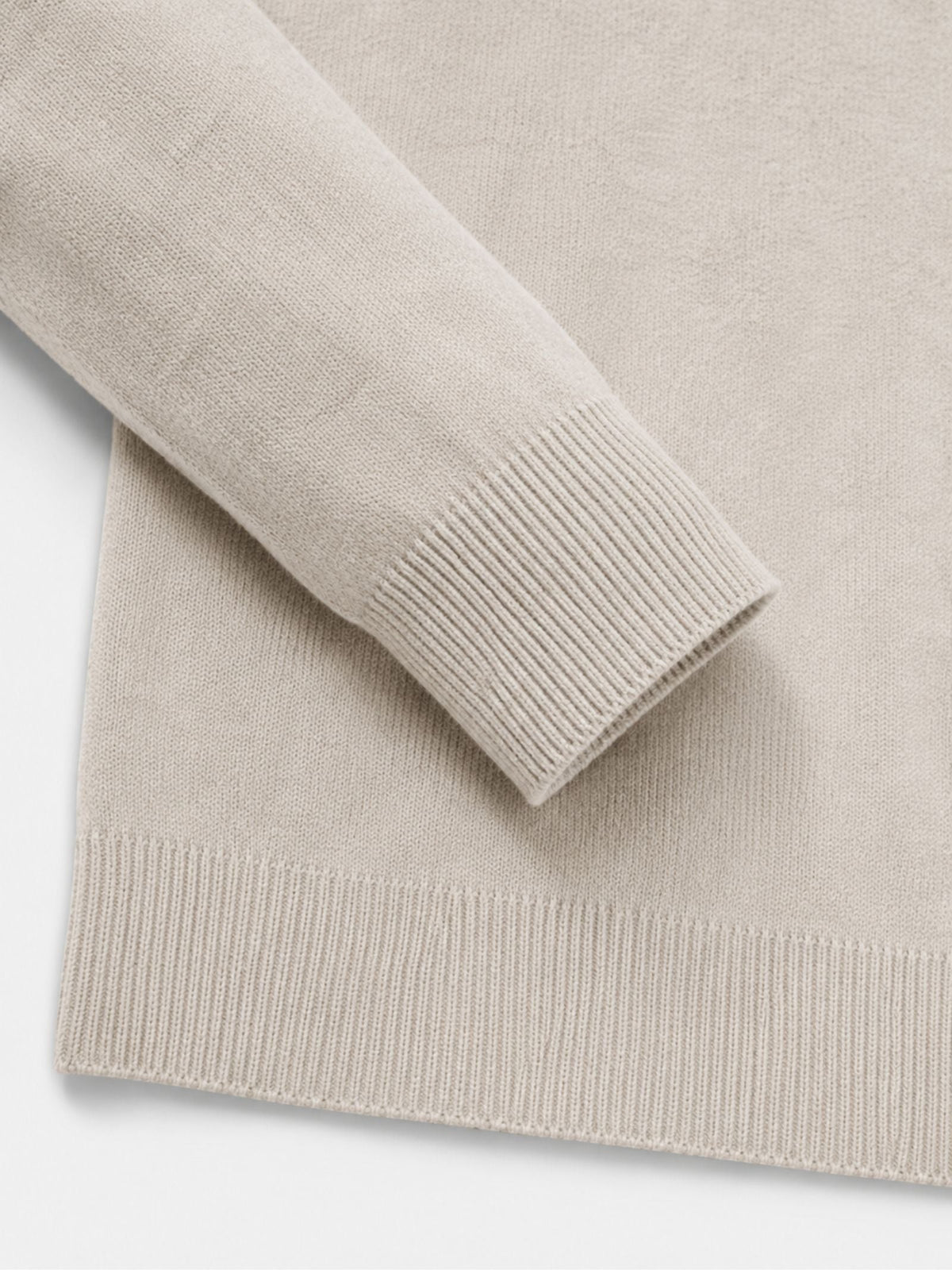 Men's Zip Sweater with Stand-Up Collar – Ribbed Trims