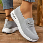 Women's Slip-On Sneakers Wide Toe Box Light Grey