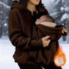 Blouson de fleece pour porter bébé, détail des manches