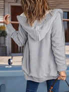 Jocasta™ | Women's Hooded Button Front Knit Cardigan with Pockets
