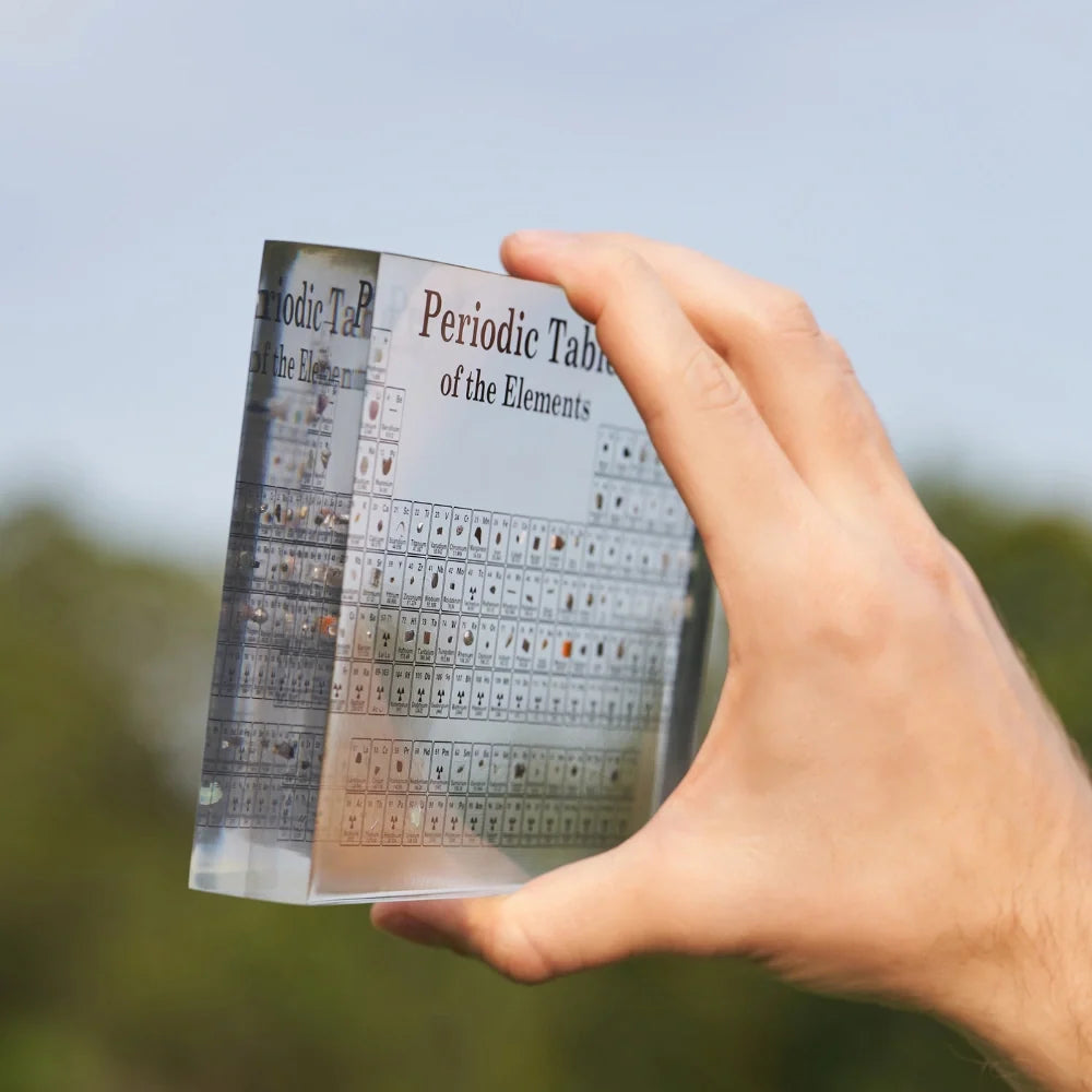 Illuminated Periodic Table Display – 83 Real Element Samples