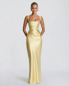 Women's Sequin Maxi Dress - Sleeveless Cocktail Dress