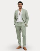 Men's Tailored Linen Suit – Breathable Wedding & Formal Wear