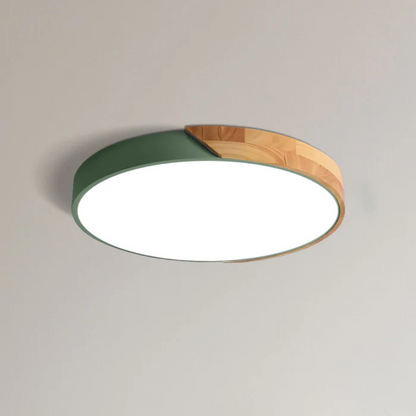 Scandinavische Houten Plafondlamp – Natuurlijk Hout, Modern Design voor Slaapkamer of Woonkamer Verlichting