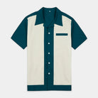 Mens Shirts Short Sleeve Button-Up Camp Collar