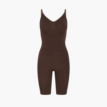 Full body shaping bodysuit | Naadloze dames shapewear met open bustedesign