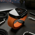 Silicone Smartwatch Band with Magnetic Clasp - Adjustable Strap