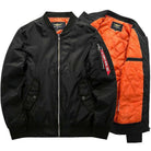 Men's Padded Bomber Jacket with Zip Pockets