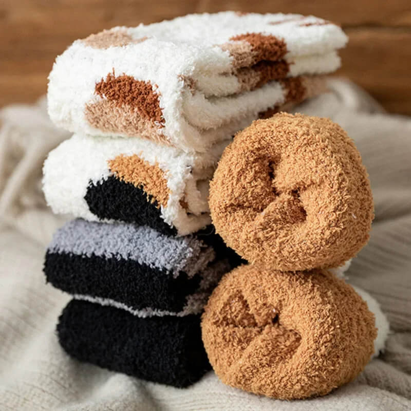 Women's Cat Paw Socks – Plush Cotton Blend