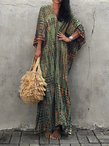 Raine | Kaftan Maxi Jurk voor Dames – Zomerflair en Comfort