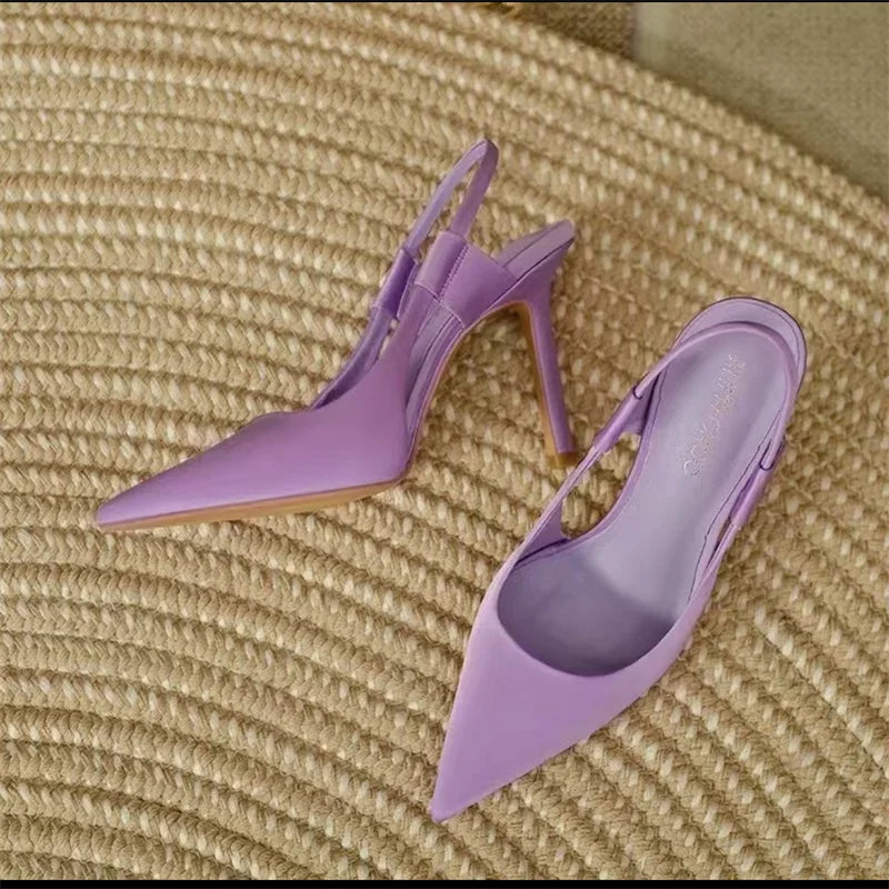 Nadine | Dames Slingback Pumps met Puntige Neus en Hoge Hak – Elegant, Verfijnd en Comfortabel