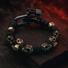Skull Bracelet Adjustable Alloy Chain - Gothic Style