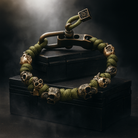 Skull Bracelet Adjustable Alloy Chain - Gothic Style