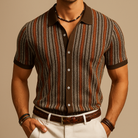 Men's Button-Down Shirt in Organic Cotton Herringbone