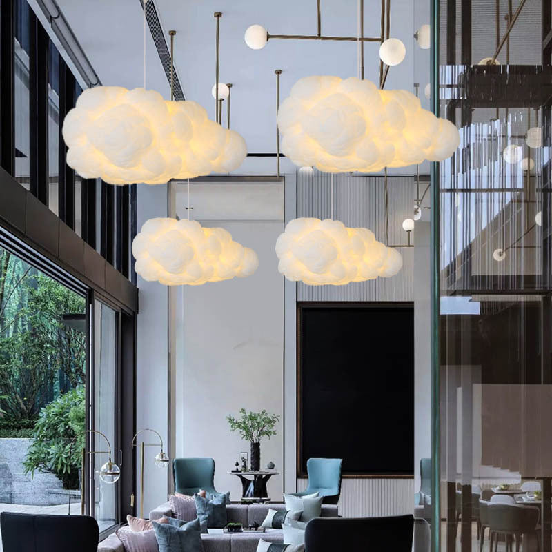Wolken Hanglamp – Wit, Dromerig Design voor Slaapkamer of Kinderkamer Decoratie