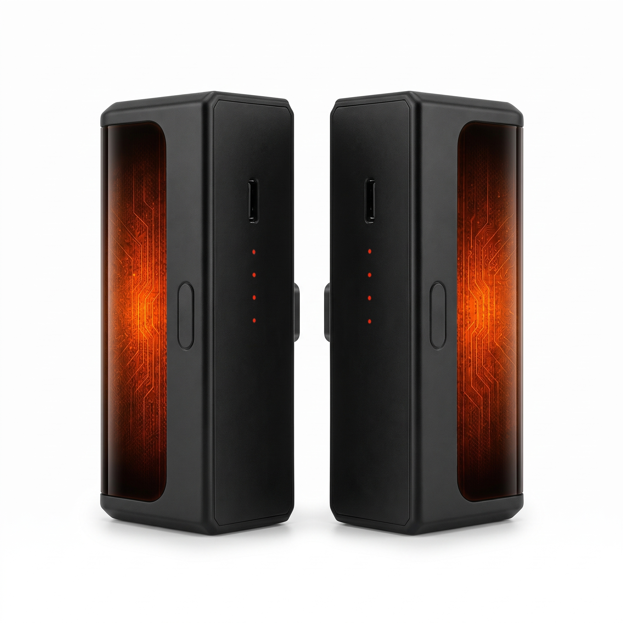Rechargeable Hand Warmers Set of 2 - 6000 mAh, Dual-Sided Heat