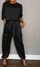 Women's Shirt and Shorts Set with Pockets