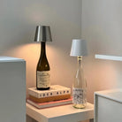 Rechargeable Bottle Topper Table Lamp - Dimmable Cordless LED Light