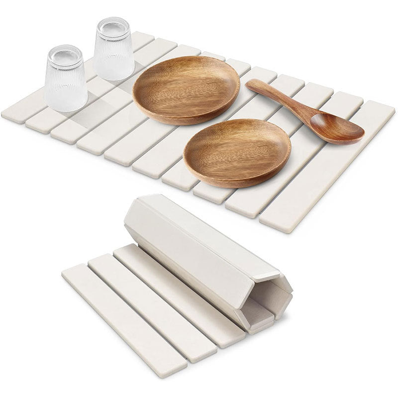 Diatomite Stone Drying Mat - Quick-Dry Absorbent Countertop & Bath Mat