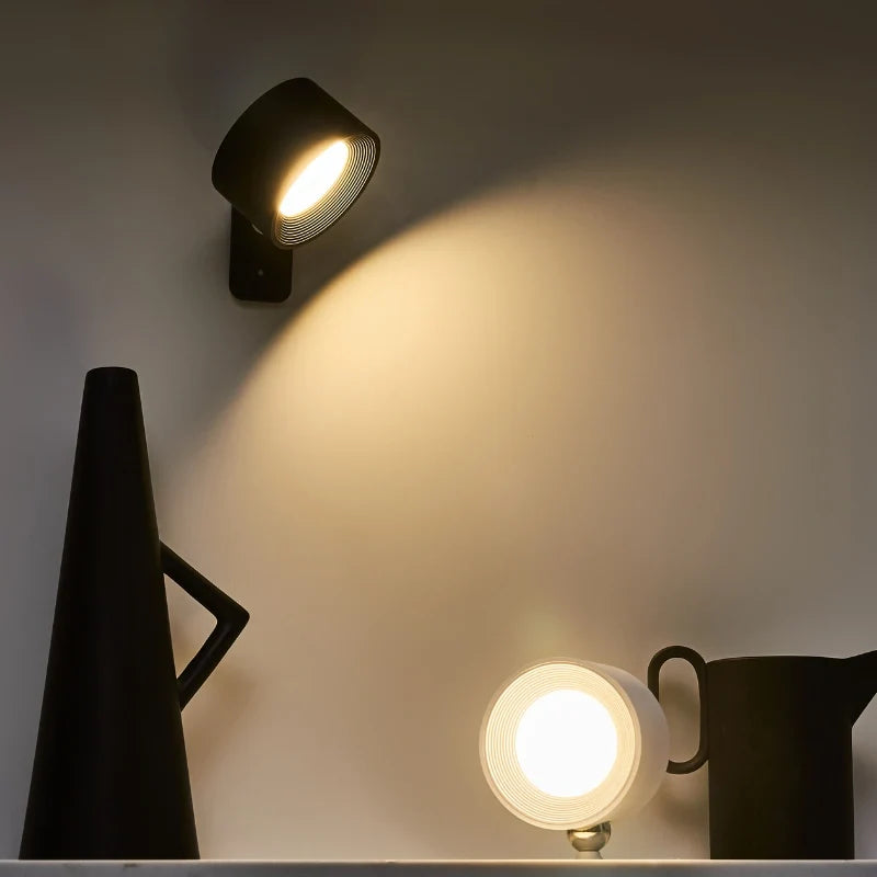 Cordless Wall Light with Magnetic Mount and 360° Rotation